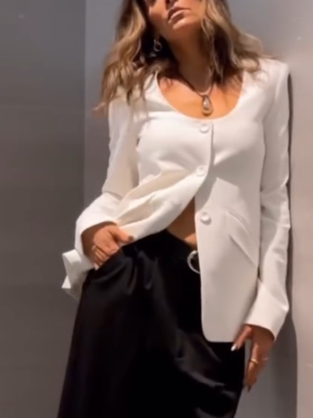 FAVORITE DAUGHTER | The Diana Blazer in Ivory | XL